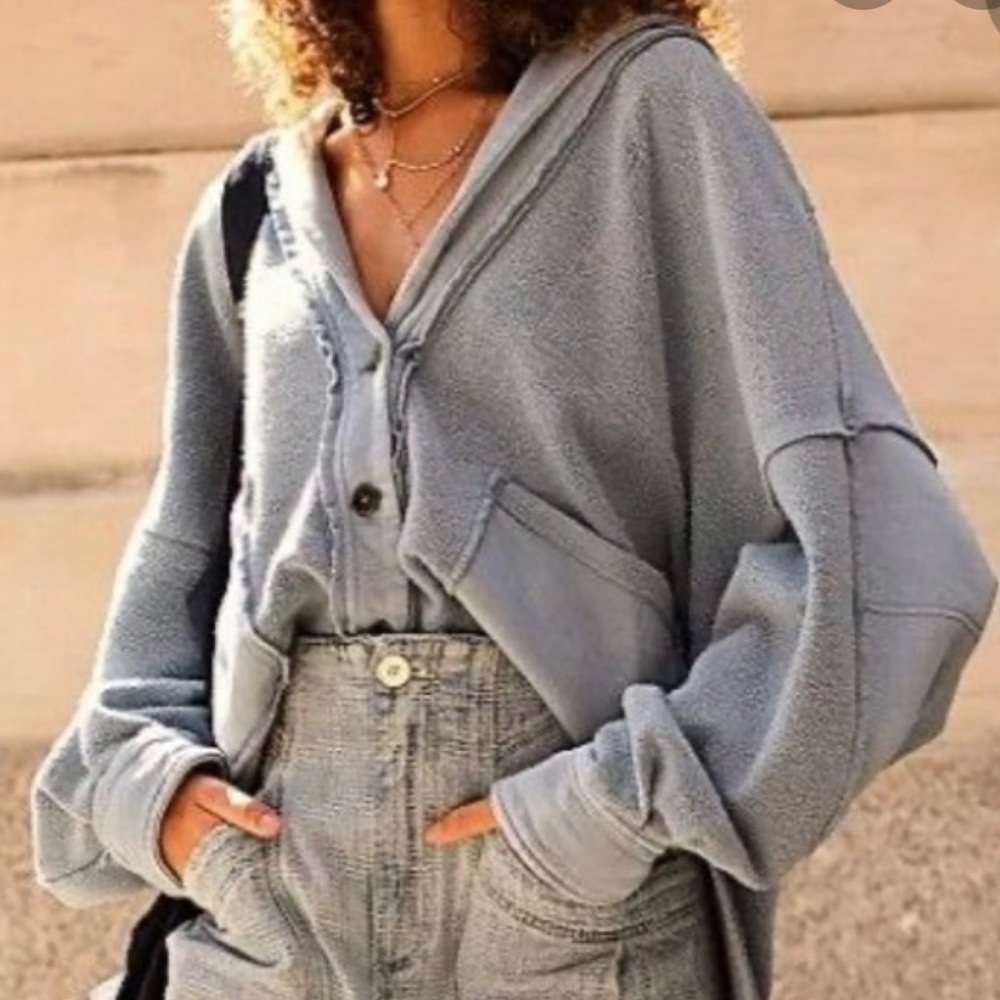 FRee people Jordan jacket light blue